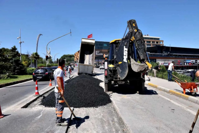 Milli Egemenlik Caddesi'nde sıcak asfalt mesaisi!