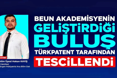 BEUN akademisyenin geliştirdiği buluş TÜRKPATENT tarafından tescillendi