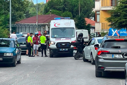 İncivez'de korkutan kaza: Motokurye yaralandı