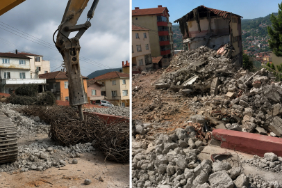 Zonguldak'ta Rüzgarlımeşe İlkokulu'nun yıkımı gerçekleştirildi!