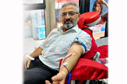 Bacıoğlu’ndan örnek davranış: 13’üncü kan bağışını yaptı