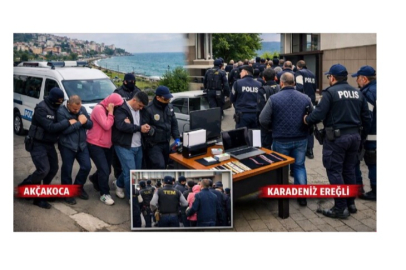 TabNet operasyonu Ereğli’ye uzandı: 13 kişi gözaltında