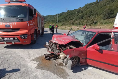 Alaplı yolunda feci kaza: 1 kişi yaralandı