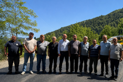 Sıcak asfalt çalışmaları yerinde incelendi