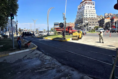 Zonguldak çevre yolunda tren geçidine asfalt dokunuşu!