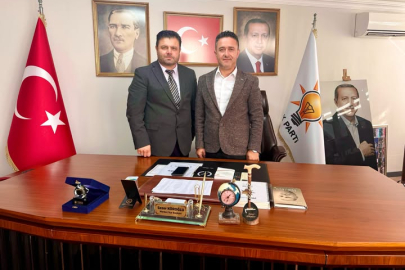 Almanya’dan Zonguldak’a geldi, AK Parti’yi ziyaret etti