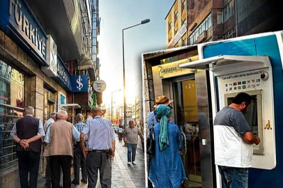 Emeklilerin maaş mesaisi sabah erken başladı!