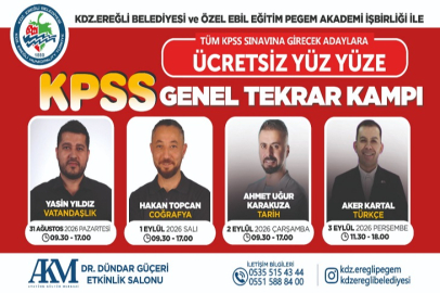 KPSS ADAYLARINA ÜCRETSİZ GENEL TEKRAR KAMPI!