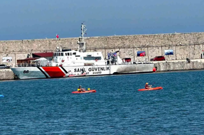 Zafer Bayramı öncesi Zonguldak’ta kano provası