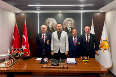 Gaziler Mustafa Çağlayan'ı ziyaret etti!
