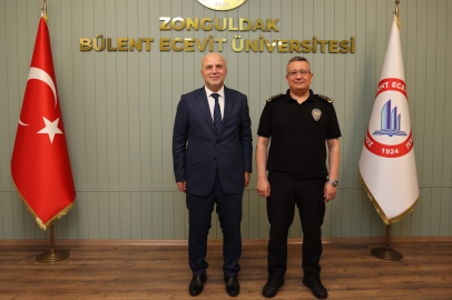 Zonguldak İl Emniyet Müdürü Ergen ve İl Müftüsü Demir’den Rektör Ulusoy’a Hayırlı Olsun Ziyareti