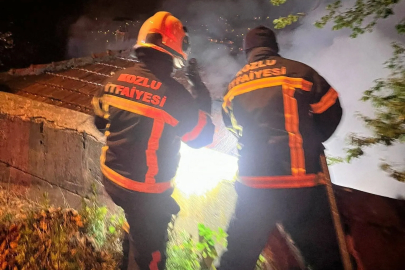 Kozlu’da yangın panik yaşattı!