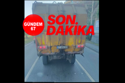 Tamponsuz çöp tırı tehlike saçıyor!