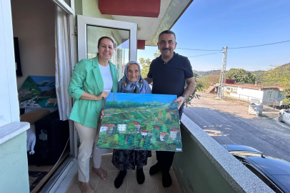 Hacıbektaşoğlu ailesi “Ressam Nine”ye misafir oldu!!
