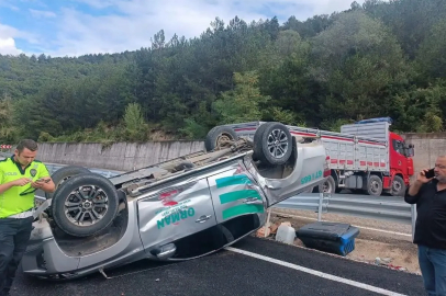 Orman İşletme Aracı Kaza Yaptı: Sürücü Yaralandı