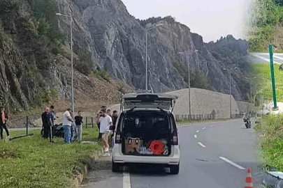 Motosiklet refüje çıktı: 1 yaralı