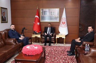 Vali Osman Hacıbektaşoğlu Çağlayan ve Altun’u kabul etti!