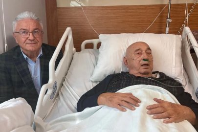 Şerafettin Turpcu'dan Kemal Anadol'a geçmiş olsun ziyareti!
