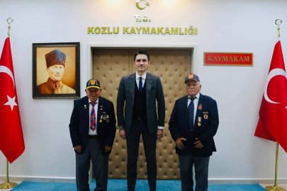 Kıbrıs Gazilerinden Kaymakam Evren Çakır’a Ziyaret!