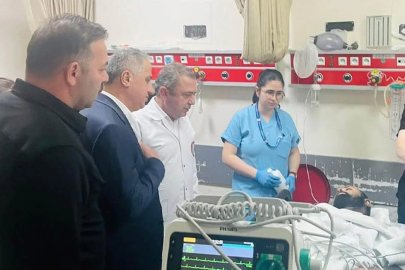 Bozkurt ve Çağlayan’dan yaralı madenci Kurtuluş Elmas’a ziyaret!